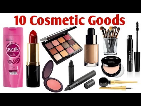 10 कॉस्मेटिक प्रोडक्ट्स के नाम | Learn 10 Cosmetic Products Names in English for Kids Learning