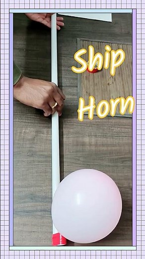 🚢📣 Ship Horn – Balloon & Pipe Sound Experiment! #funactivities #diy #kids