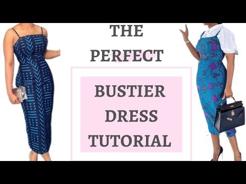 DIY SIMPLE BUSTIER DRESS TUTORIAL | BEGINNER FRIENDLY