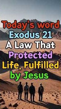 A Law That Protected Life, Fulfilled by Jesus | Exodus 21 #biblestory #biblestudy #history