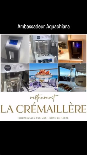 Solenn Richard on Instagram: "📸✨ La Crémaillère x Aquachiara — Une expérience premium & responsable au bord de mer. Nous sommes fiers d’accompagner La Crémaillère, superbe adresse de Courseulles‑sur‑Mer, dans une démarche durable grâce à notre eau microfiltrée, locale et zéro plastique. 💧🌱 ✨ Eau plate, fraîche ou pétillante ✨ Bouteilles réutilisables élégantes ✨ Système haute performance pensé pour l’hôtellerie, la restauration et les séminaires ✨ Une expérience client premium… avec un impact