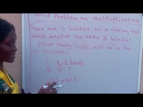 Word problem on multiplication