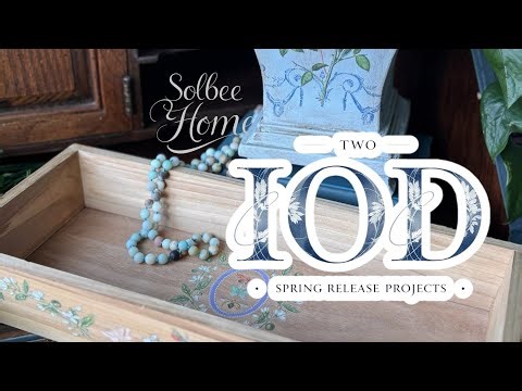 IOD Spring Release Upcycles with Transfers, Stamps, and Paint #diy #upcycle #iod