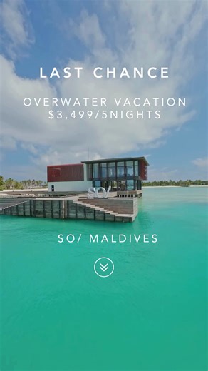 🚨 LAST CHANCE! ❤️ MALDIVES ESCAPE DEAL: 5-Star Overwater Pool Villa VIP inclusions: over 50% off!! Buy Now & Save, travel till Dec-2027. Loaded with VIP Benefits: ✔ Overwater pool villa @ SO/ Maldives ✔ Round Trip Speedboat transfers ✔ Daily breakfast & dinner ✔ Romantic sunset cruise ✔ Access to The Crossroads! ✔ Fitness & Wellness Amenities & much more!! Buy Now before this deal sells out again! #maldives #bestmaldivesdeal #traveldeals #viptraveler #luxurytravel #luxurymaldives | VIP Traveler