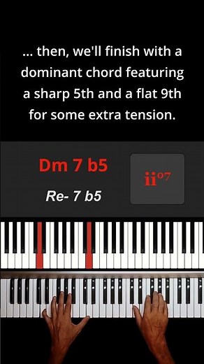 A 'circle of fifths' progression with a flat second degree and an altered dominant chord