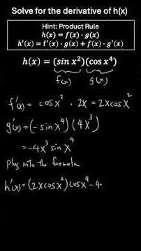 Quick Practice to taking a Derivative