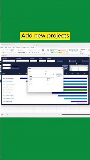 I Built a Project Management Tool in Excel (Fully Customizable)
