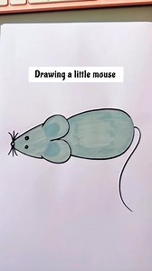 Drawing a little mice with few steps #craft #art | Art, Crafts and Journals