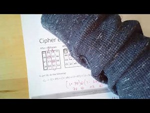 AES steps (SubBytes, ShiftRows, MixColumns)