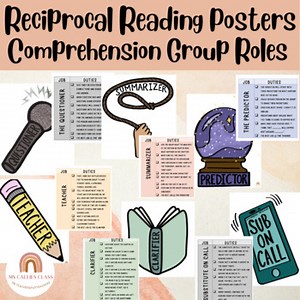 Reciprocal Reading Group Role Posters and Jobs