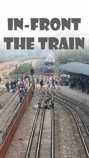 Infront The Train #walking #infront #Train #Bangladesh #railway #Dhaka | RRBD
