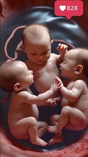 Triplets in the Womb – Miracle of Life Inside Mother’s Belly #healthypregnancy
