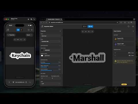 Custom 3D Name Keychain Generator #3dprinting #keychain #tools