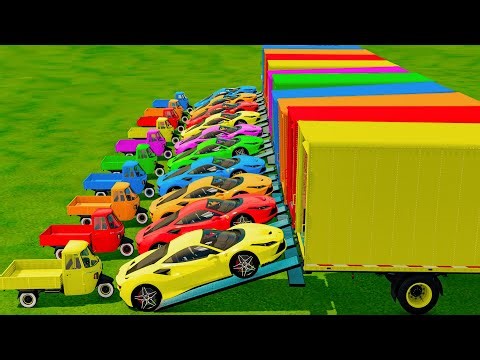 Big Speed Lamborghini vs Mini Auto Delivered In Fs22 | Farming Simulator 22 |