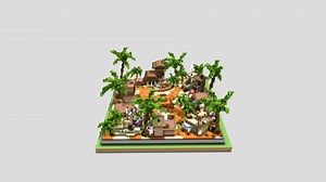 Desert UHC  HCF Spawn - 3D model by Senior Studios (@seniorstudios)