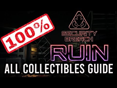 ALL COLLECTIBLES AND WET FLOOR BOTS GUIDE: SECURITY BREACH RUIN DLC 100%!