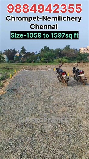 Plots for sale @Chrompet-Nemilichery, Chennai.