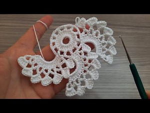 Super Easy Beautiful Flower Crochet Motif knitting Online Tutorial for beginners Tığ işi Örgü