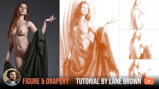 ArtStation - Figure & Drapery Tutorial by Lane Brown | Tutorials