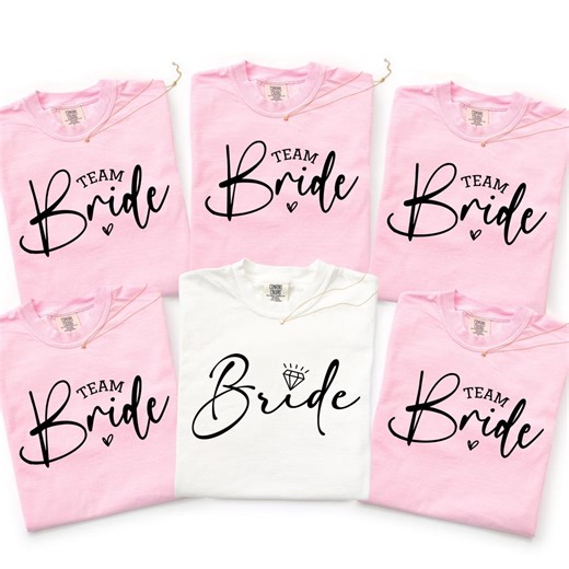 Bride Shirts, Bride Team Shirt, Bachelorette Tshirts, Wedding Party Tshirt, Bride Tribe Gift, Team Bride Tees, Hen Party Tee, Team Bride Top - Etsy