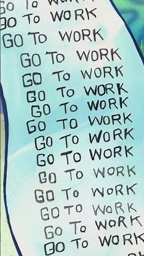 Spongebob go to work