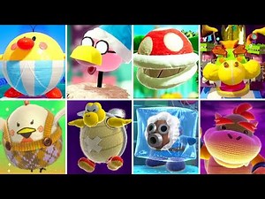 Yoshi's Crafted World + Woolly World - All Bosses