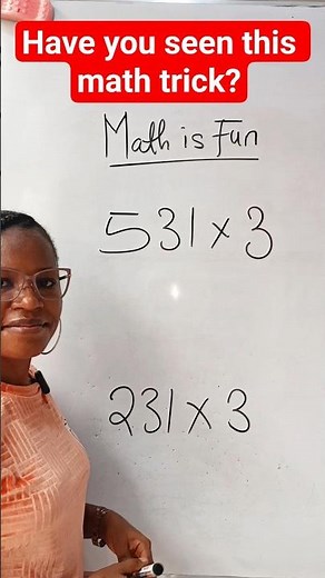 Multiplication made easy using this math trick. #mathstricks #mathshorts