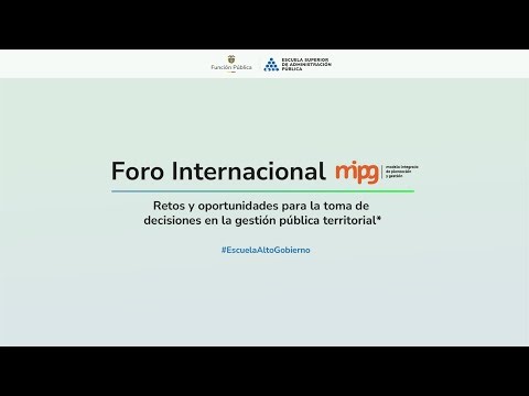 Foro internacional MIPG - Bogotá
