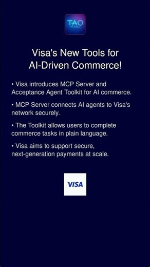 Visa's New Tools for AI-Driven Commerce!