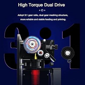 E-Fit Extruder Upgrade Kit, 3:1 Dual Gear Extruder, Supports Bowden & Direct Drive Extruder, for Ender-3 Upgrades/Ender-3 V2 Upgrades/Ender-3 Pro Upgrades/Ender 3S/ CR 10 /CR-20 Series