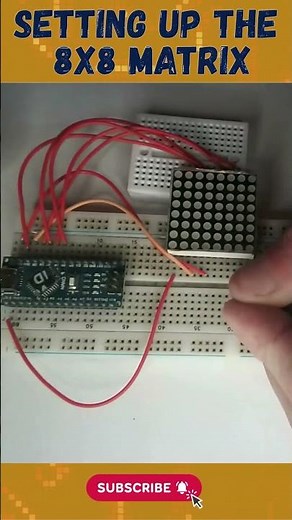8x8 LED Matrix Arduino Circuit Tutorial #arduino #arduinoproject #arduinotutorial