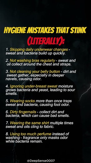 8 Hygiene Mistakes You're Making Without Realizing It #psychologyfacts #motivation #humanbehavior