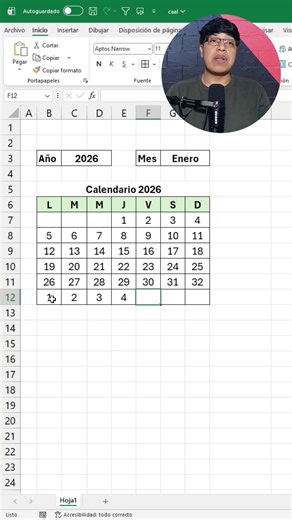 Sabias que esta es la forma correcta para hacer un calendario 2026 #Excel #office #tutorial #yerrihz | Yerrihz