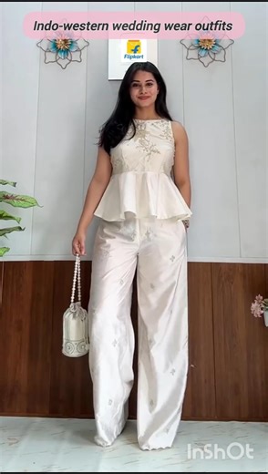 Indo-western wedding wear outfits on Flipkart #flipkart #weddingwear #trendy #viralshorts #fashion