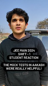 Students from Noida -18 branch talks about how Aakash mock tests helped them in the JEE Main 2024 exam. #jeemain #jee2024 #jeeexam #studentreaction | Aakash Educational Services Limited