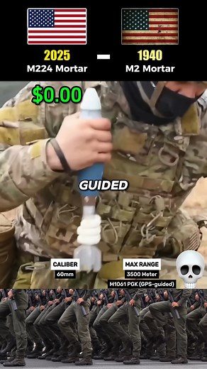 2.1K views · 21 reactions | Modern M224 vs Old M2 Mortar #ffyp #tank #usa #army #defense #military #reels | Military Aviation | Facebook