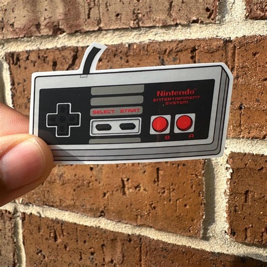 Nintendo Classic Vinyl Sticker - Etsy