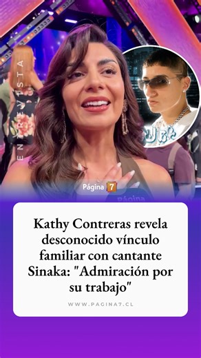 Kathy Contreras sorprendió en su regreso a televisión como participante de Fiebre de Baile al revelar su vínculo con el cantante urbano Sinaka. La exchica reality es esposa del padre del cantante urbano. “Las instancias en que he podido compartir con él han sido como para vincularse con su hermana Selva”, contó a Página 7. “Mi admiración por su trabajo, por su perseverancia", agregó sobre el intérprete. Lee más detalles en Pagina7.cl o en el enlace de nuestra BIO #Página7 #Página7Chile #KathyCon