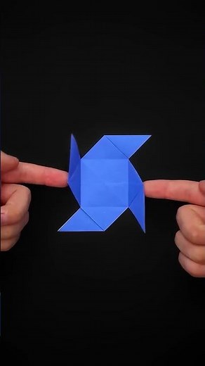 How to Make an Origami Fidget Spinner in 1 Minute!