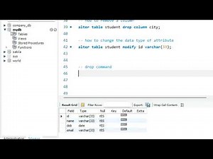 ALTER and DROP Command in MySQL Explained