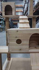 4.8K views · 39 reactions | The Triple Decker Cat Tree features a sturdy base, durable hardwood, and multiple ramps, condos, and pedestals (and it's outdoor-friendly). Visit https://www.customcages.com/accessories/cat-trees.html to shop the collection! #customcages #cats #felines #pets #cattree #catcondo #enclosure #catio #madeinwisconsin #adamsspecialtyproducts | Custom Cages | Facebook