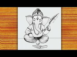 Lord Ganesha With shivling Drawing | Easy Ganesh Drawing / God Drawing
