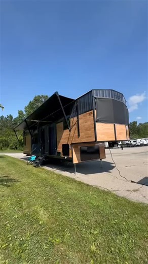 A beautiful home on wheels inside and out! With every modern feature, you could imagine! #tinyhouse #tinyhouseonwheels #rvlife ￼ | Tiny House Inspiration