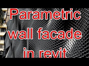 Revit tutorial (Day 18 ) Parametric wall facade in revit