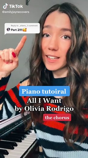 All I Want by Olivia Rodrigo Piano Tutorial (Chords & Lyrics)