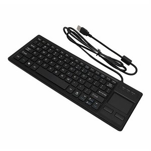 Wired Computer Keyboard, Ergonomic Wired Water Resistant Slim Mechanical USB Keyboard with Touchpad for PC - Walmart.ca