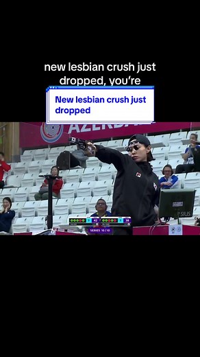 Suddenly interested in RESPECTFULLY watching Olympic pistol shooting 👀 (This is Korean women's pistol shooter Kim Ye-ji breaking a world record and winning gold at the 2024 World Cup event in Azerbaijan, qualifying for the Paris Olympics where she won a Silver medal in the 10 metre air pistol). #itgetsbetter #lesbian #wlw #sapphic #lesbiancrush #bi #pan #parisolympics2024 #olympics