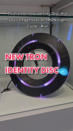 New TRON Light Cycle / Run Identity Disc Chips and Backpack showcased and explained with pricing at Walt Disney World Magic Kingdom Orlando Florida #New #TRON #Disney #DisneyWorld #WaltDisneyWorld #Magic #Kingdom #Showcase #Merch #Orlando #Florida #Toy #Toys #tronares @disneyparks @disney @disneyplus @shopdisney