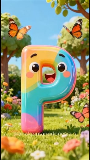 Belajar huruf alfabet P | video edukasi anak