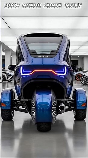 World’s Most Futuristic Trike? 2027 Honda Cabin Trike First Look!